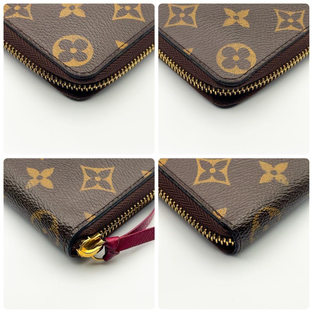 【使用感少】ルイヴィトン ポルトフォイユ クレマンス モノグラム フューシャ