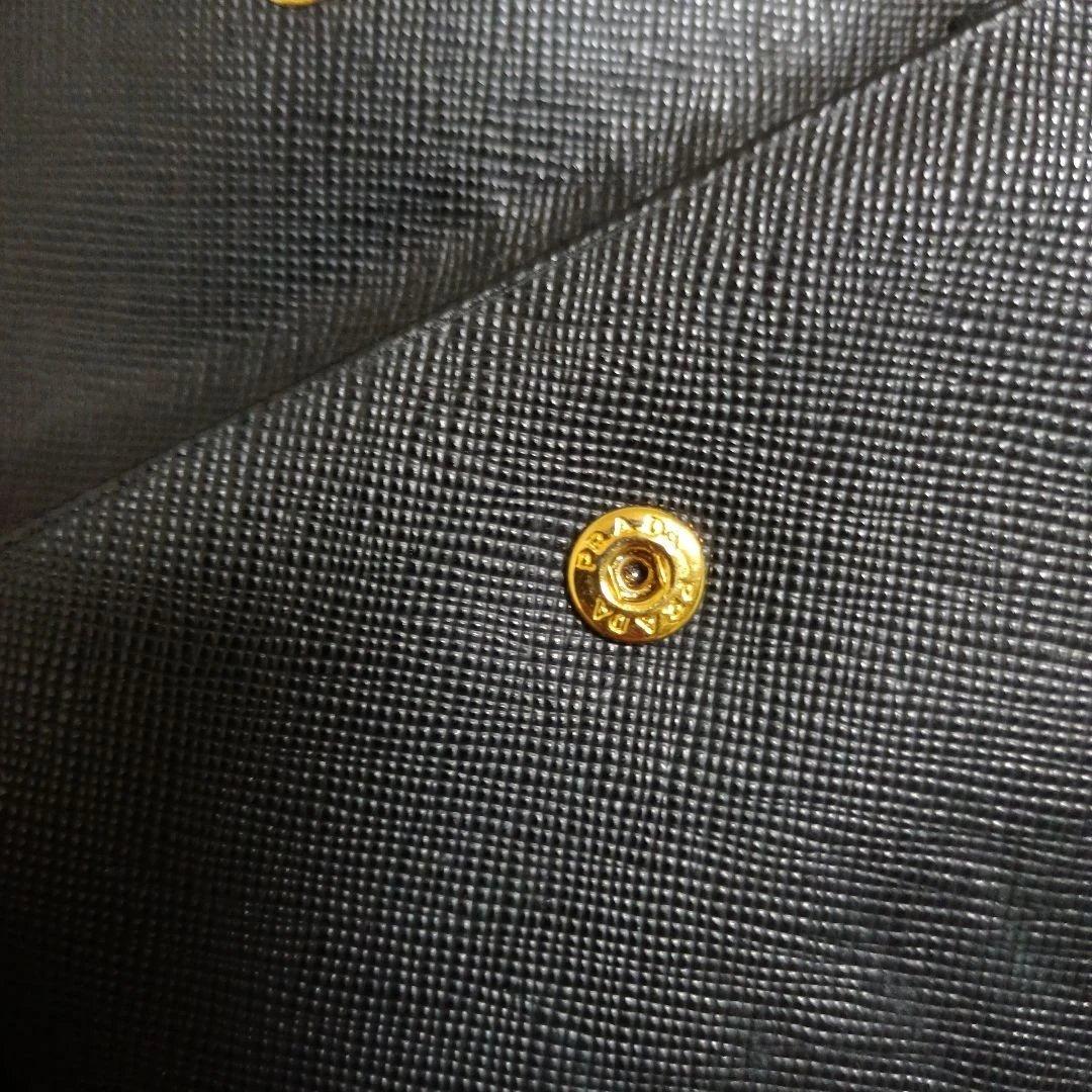 PRADA サフィアーノ ORO 三つ折り財布 NERO
