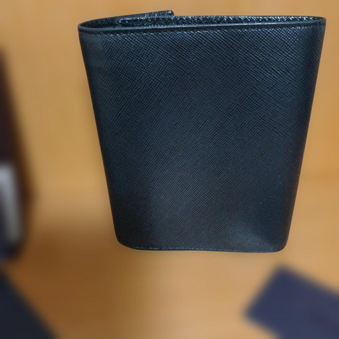 PRADA サフィアーノ ORO 三つ折り財布 NERO