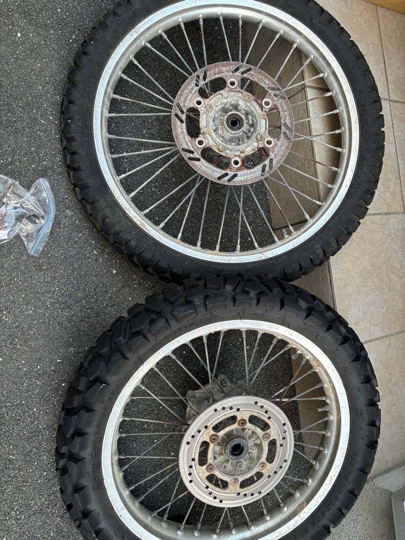 オフロード スポークホイール 前後セット