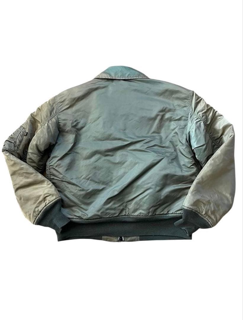 vintage ALPHA CWU45Pアルファ フライトジャケット Mオリーブ
