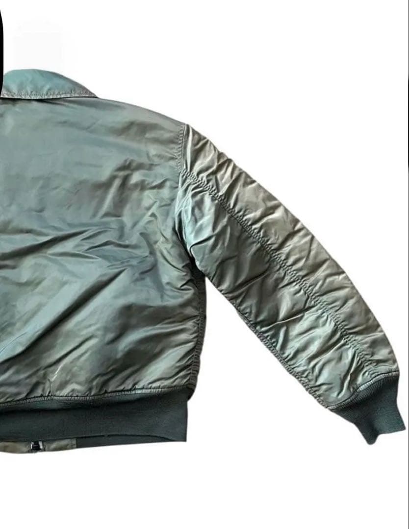 vintage ALPHA CWU45Pアルファ フライトジャケット Mオリーブ