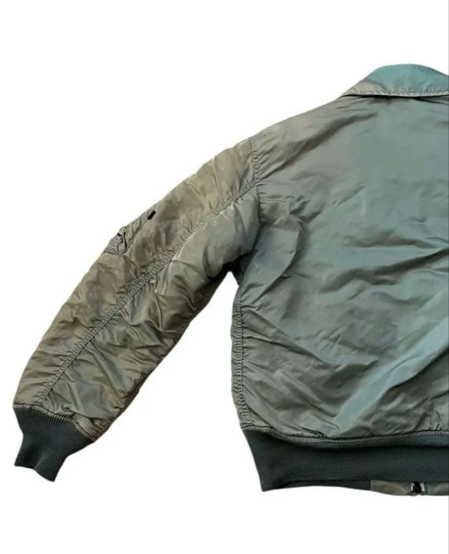 vintage ALPHA CWU45Pアルファ フライトジャケット Mオリーブ