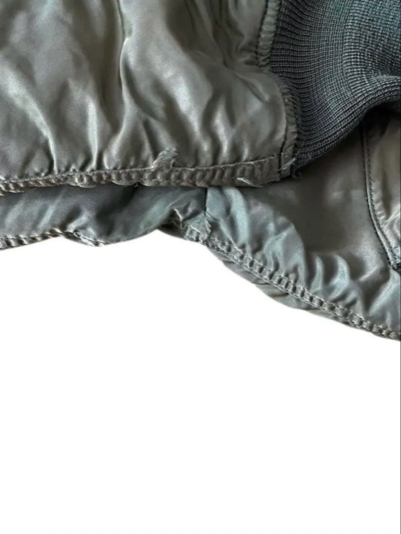 vintage ALPHA CWU45Pアルファ フライトジャケット Mオリーブ