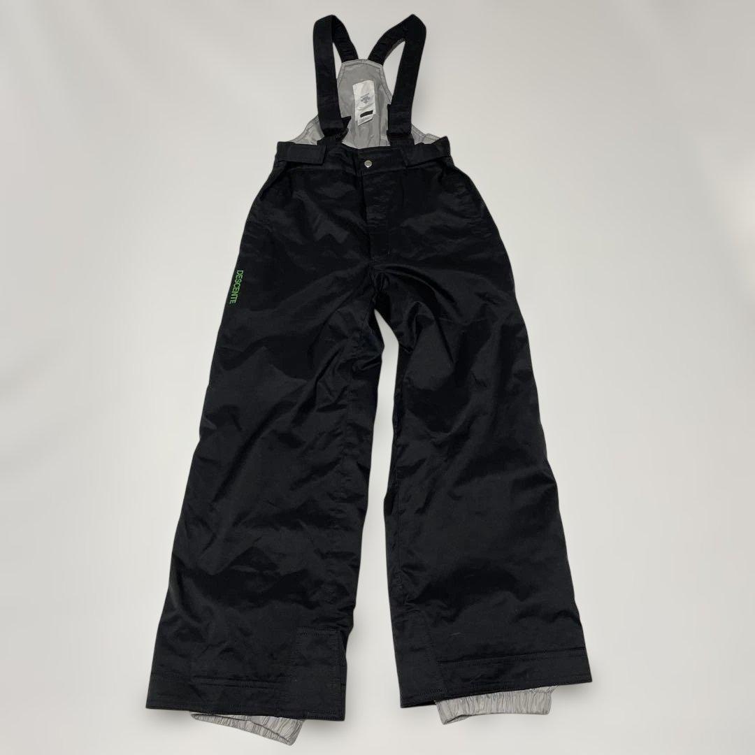 DESCENTE 子供用スキーウェア　上下セット　ライムグリーン&ブラック