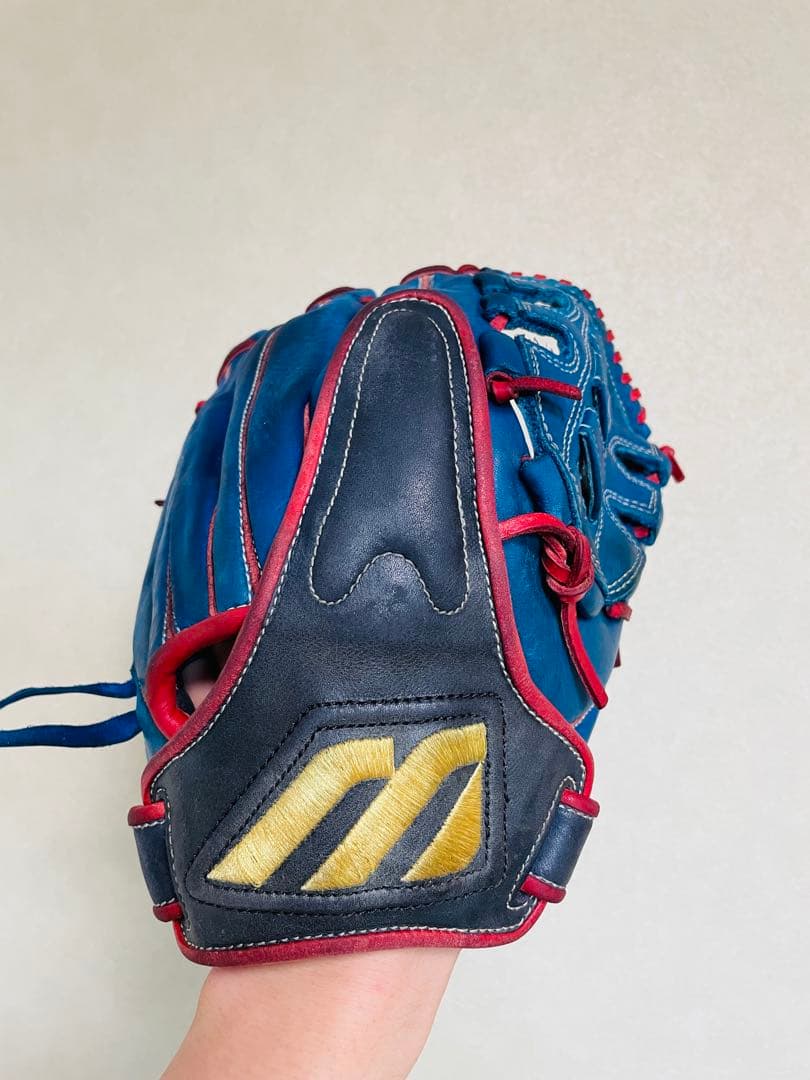 ✨美品✨ミズノ　MIZUNO 野球グローブ　青　ブルー　旧ミズノ　希少品❣️