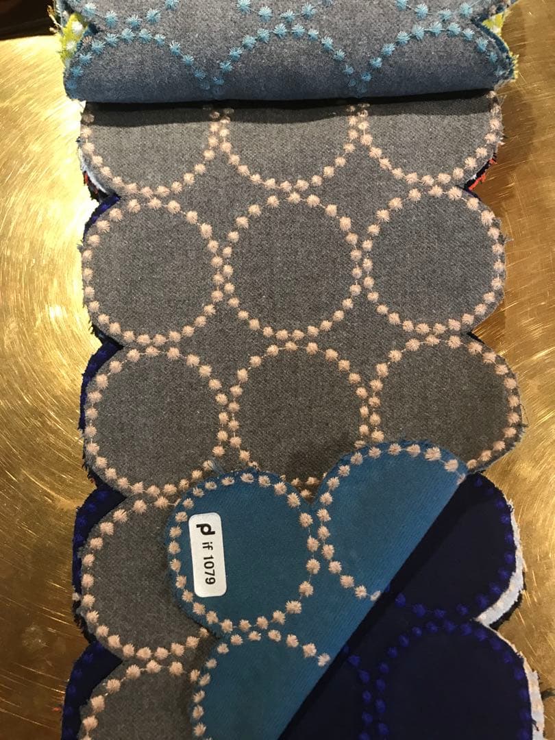 椿さん専用 ミナペルホネン 秋田木工 ハンドメイド 剣持スツールD タンバリン