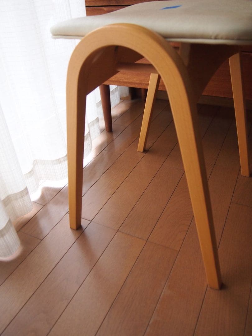 椿さん専用 ミナペルホネン 秋田木工 ハンドメイド 剣持スツールD タンバリン