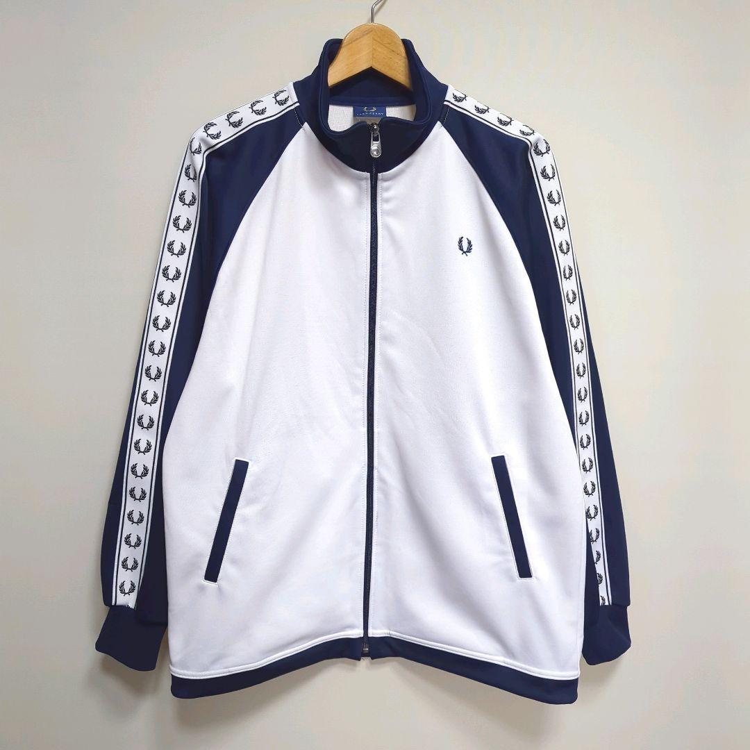 ★日本製 FRED PERRY 袖ライン ローレルマーク トラックジャケット