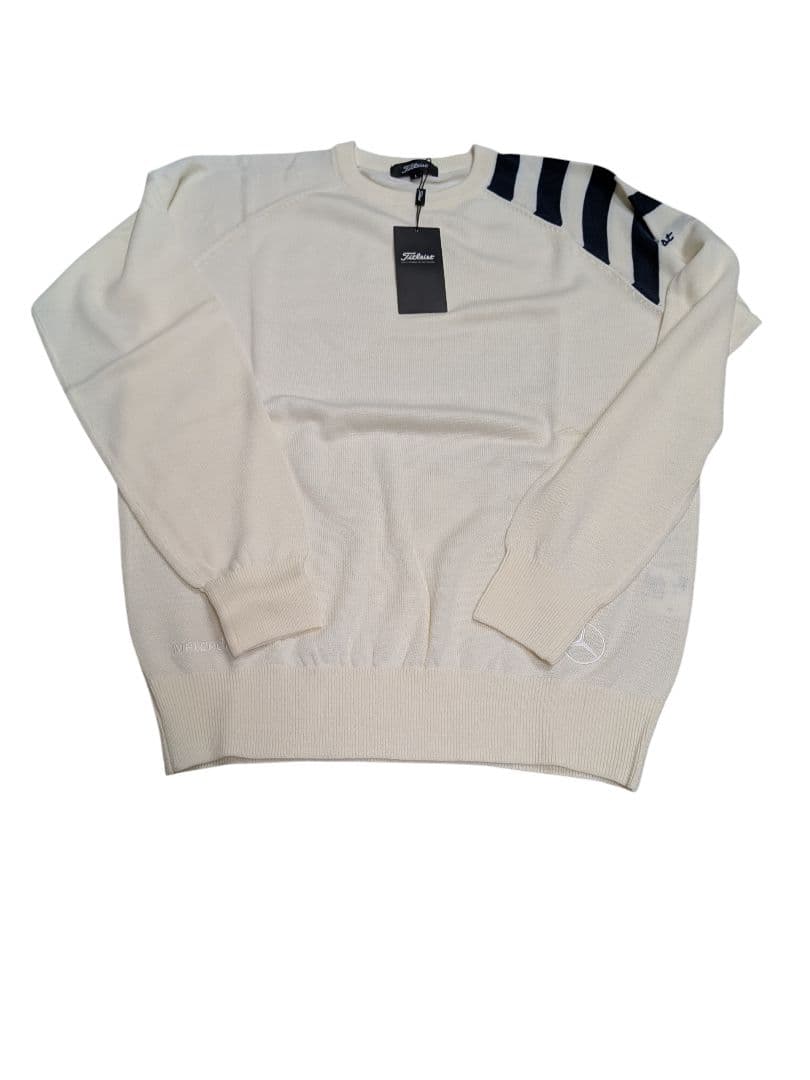 タグ付き Titleist メルセデスベンツ ホワイト セーター Lサイズ