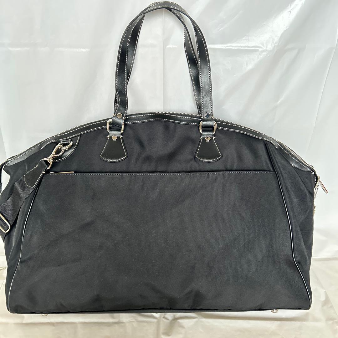 アニエスベー ボストンバッグ 旅行用 トートバッグ　鍵付き 黒　2way 美品