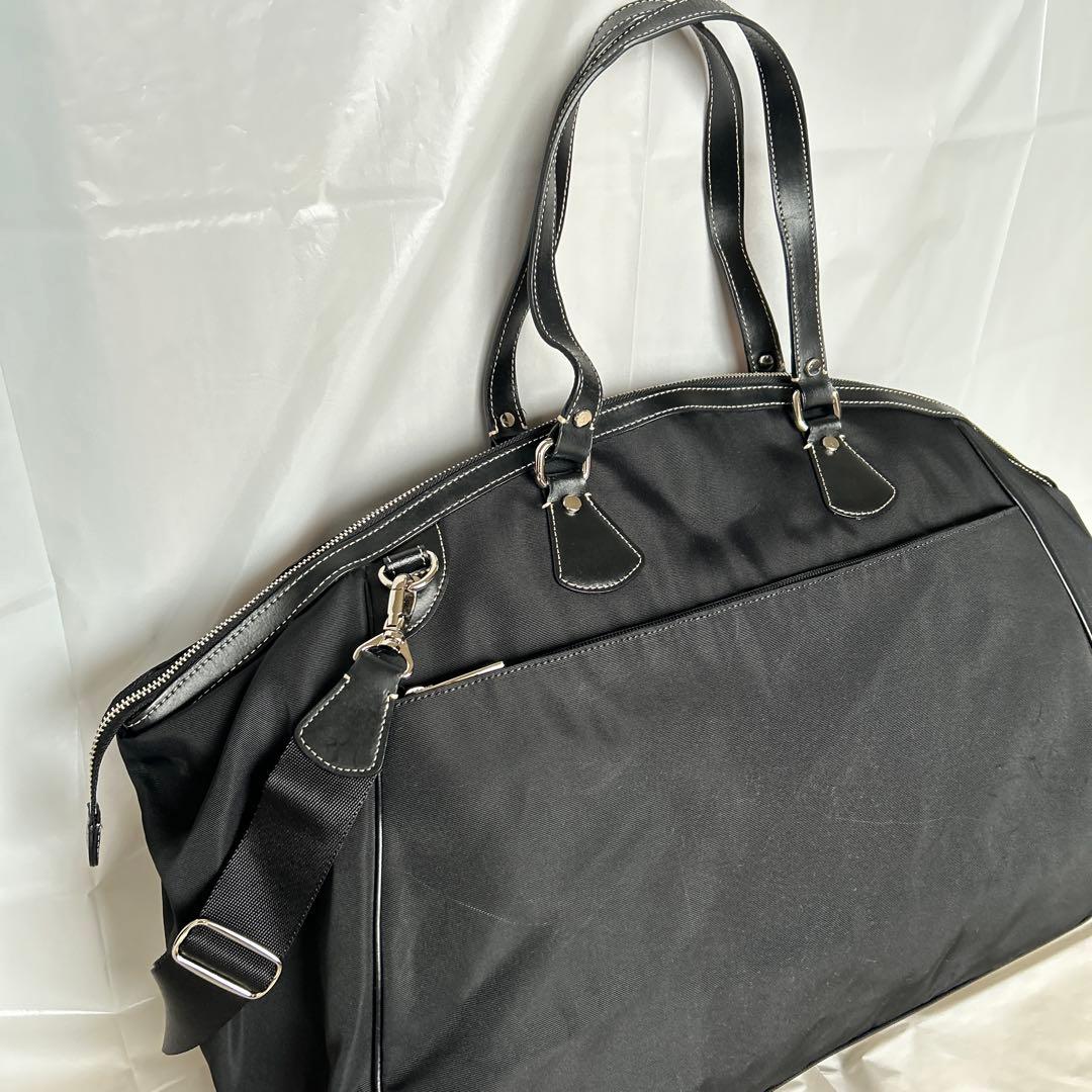 アニエスベー ボストンバッグ 旅行用 トートバッグ　鍵付き 黒　2way 美品