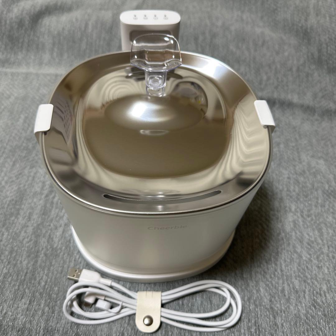 Cheerble 猫自動給水器 ポンプレス コードレス＋正規品フィルター36枚付