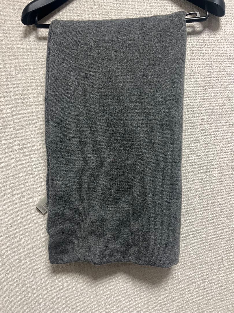 美品　ファルコネーリ　ウルトラソフトカシミア100% 大判ストール　グレー