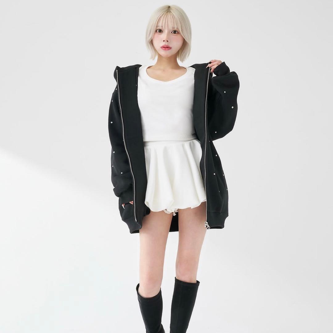 Darich DDロゴビジュージップパーカー BLK