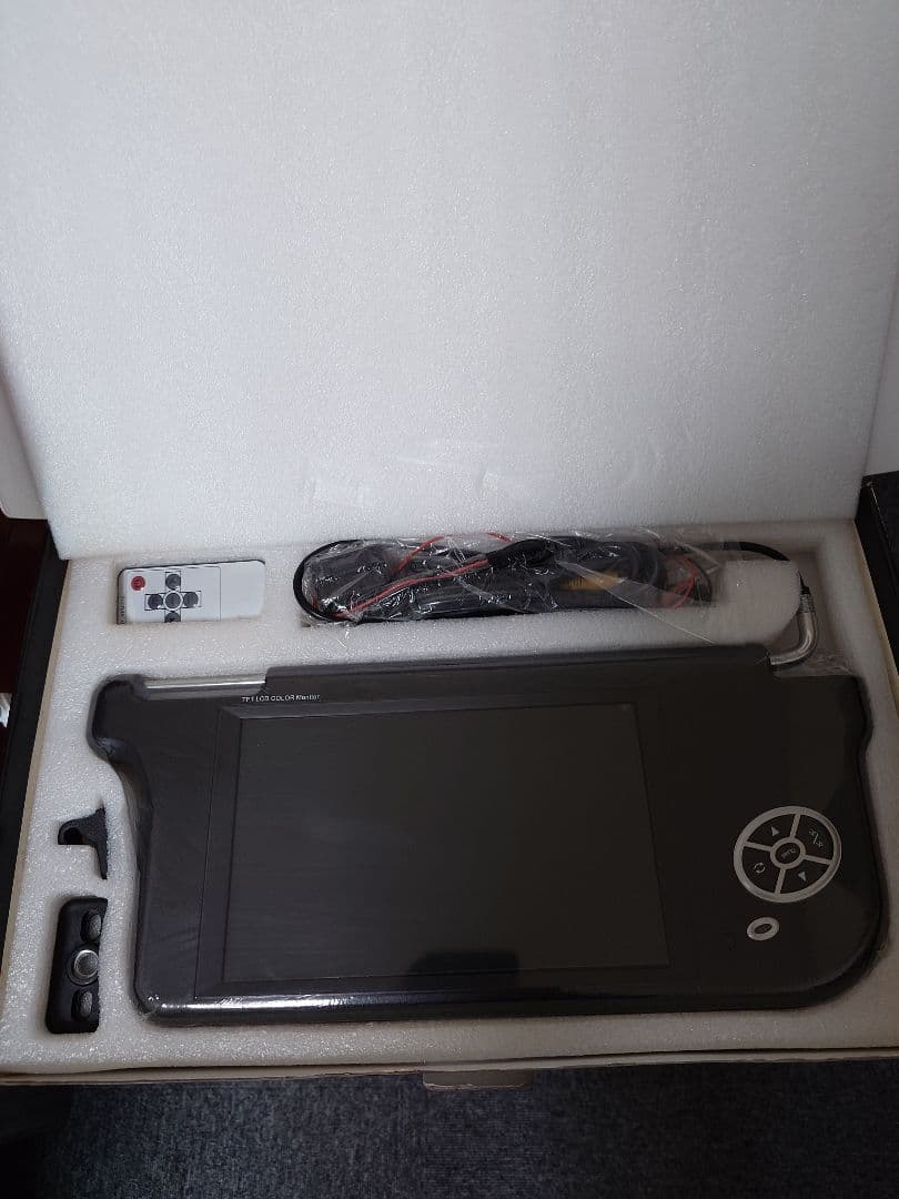 車載用TFT LCD カラーバイザーモニター 10インチ左右セット（黒）
