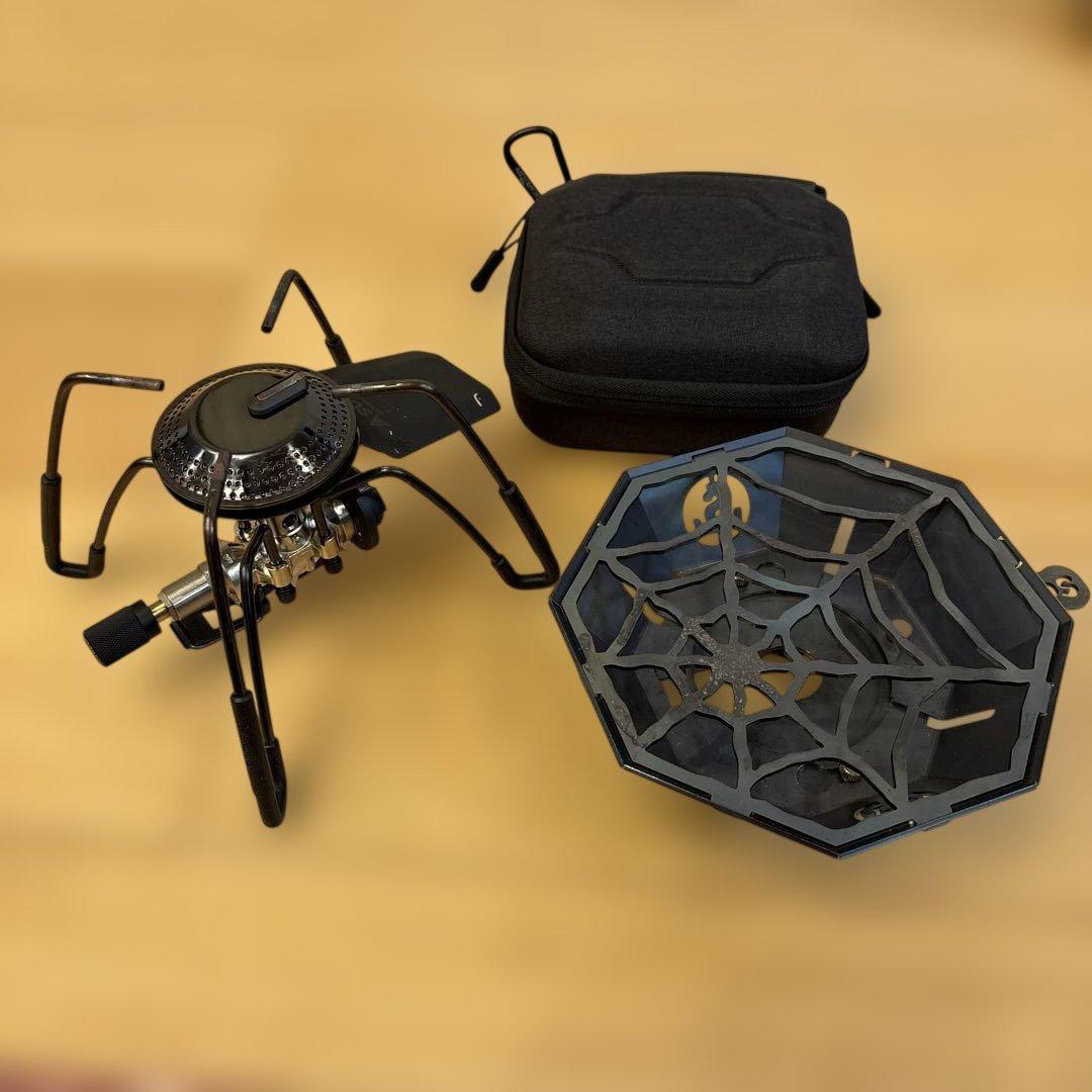 ソト　st340 ソマノゴトク　バーナ、五徳、ケースセット　ブラック