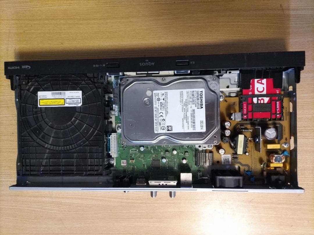 【HDD換装】2B-C05BW1 SHARP BDレコーダー B-CASカード付