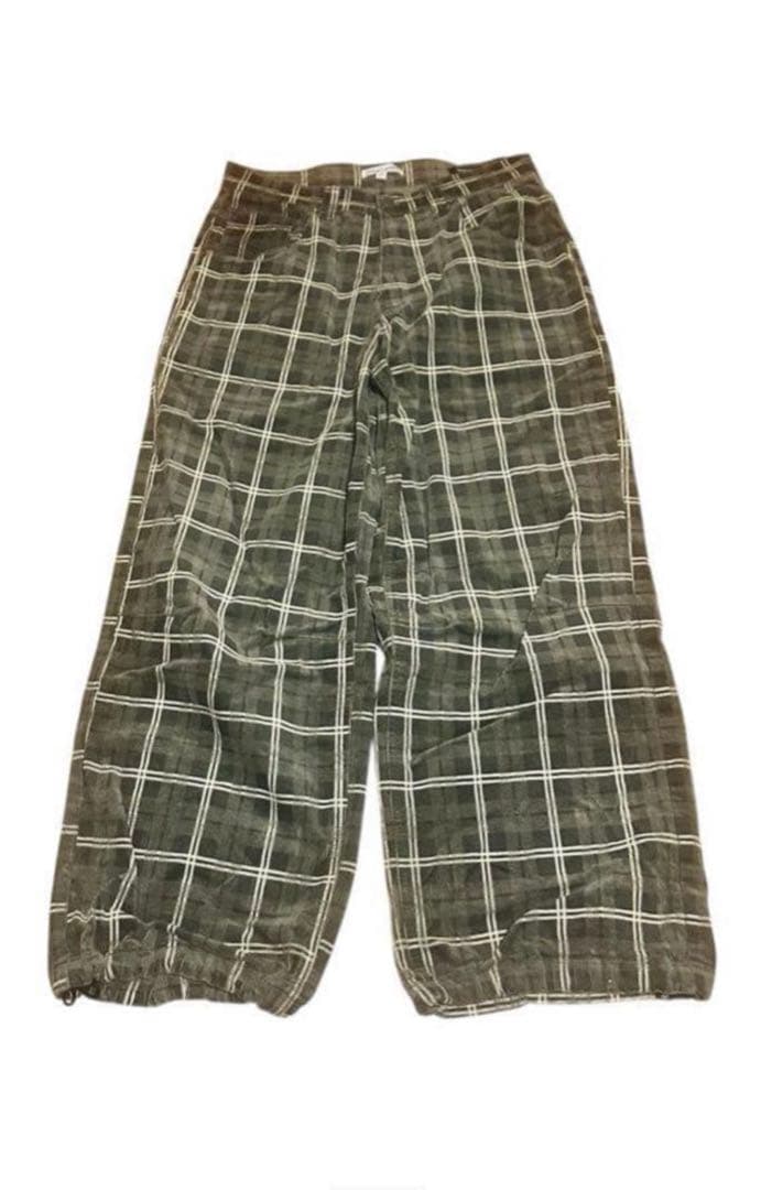 JADED LONDON Brooklyn Cord チェックワイドパンツ