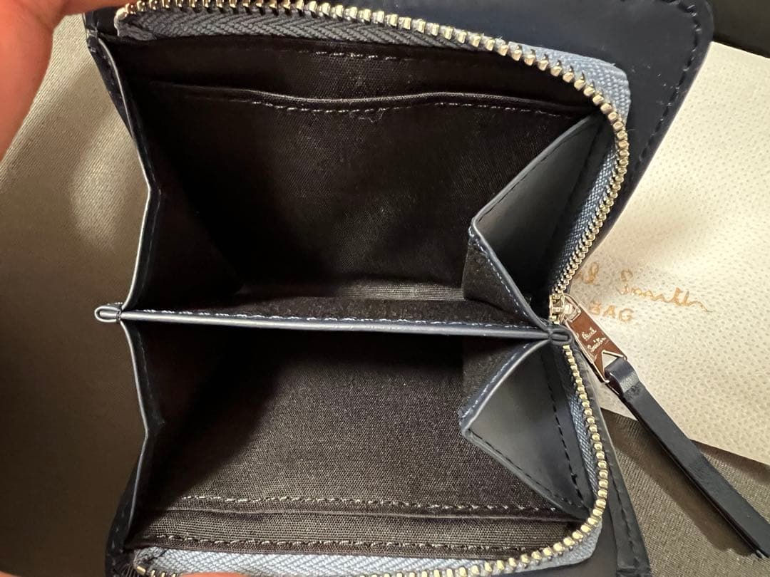 Paul Smith ブライトストライププラー2つ折り財布