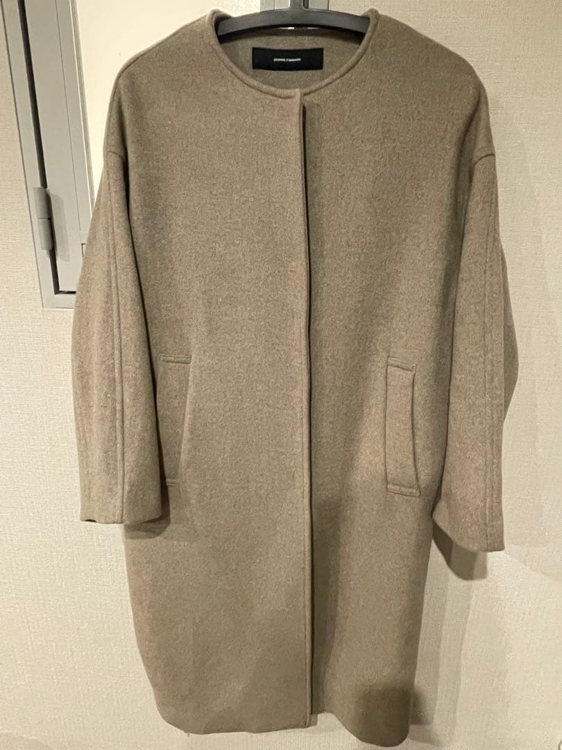 ジャーナルスタンダード　スーパー140ビーバーノーカラーコート