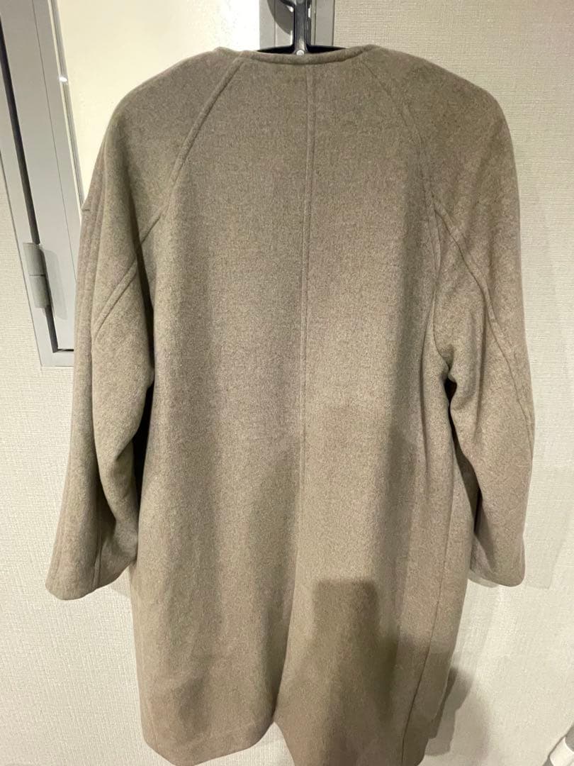 ジャーナルスタンダード　スーパー140ビーバーノーカラーコート