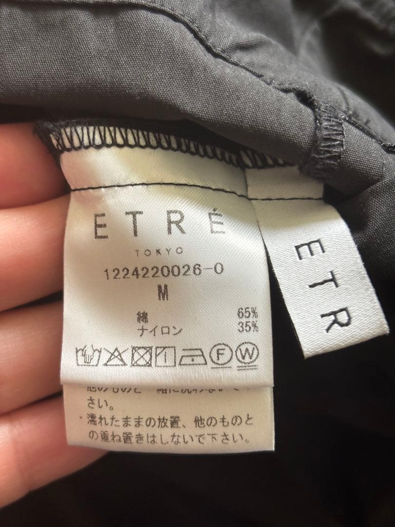 etre tokyo ワンショルダーラップワイドパンツ エトレトウキョウ　М