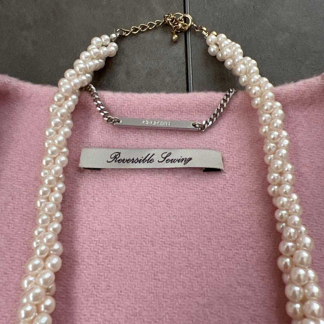 CELFORD（セルフォード）ピンク リバーケープジャケット ウール混紡　美品①