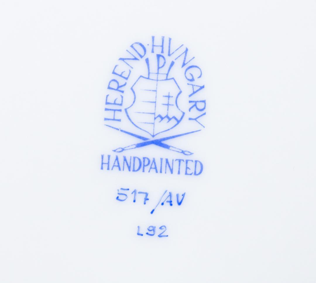 美品 ヘレンド 2枚まとめて プレート アポニー グリーン Herend