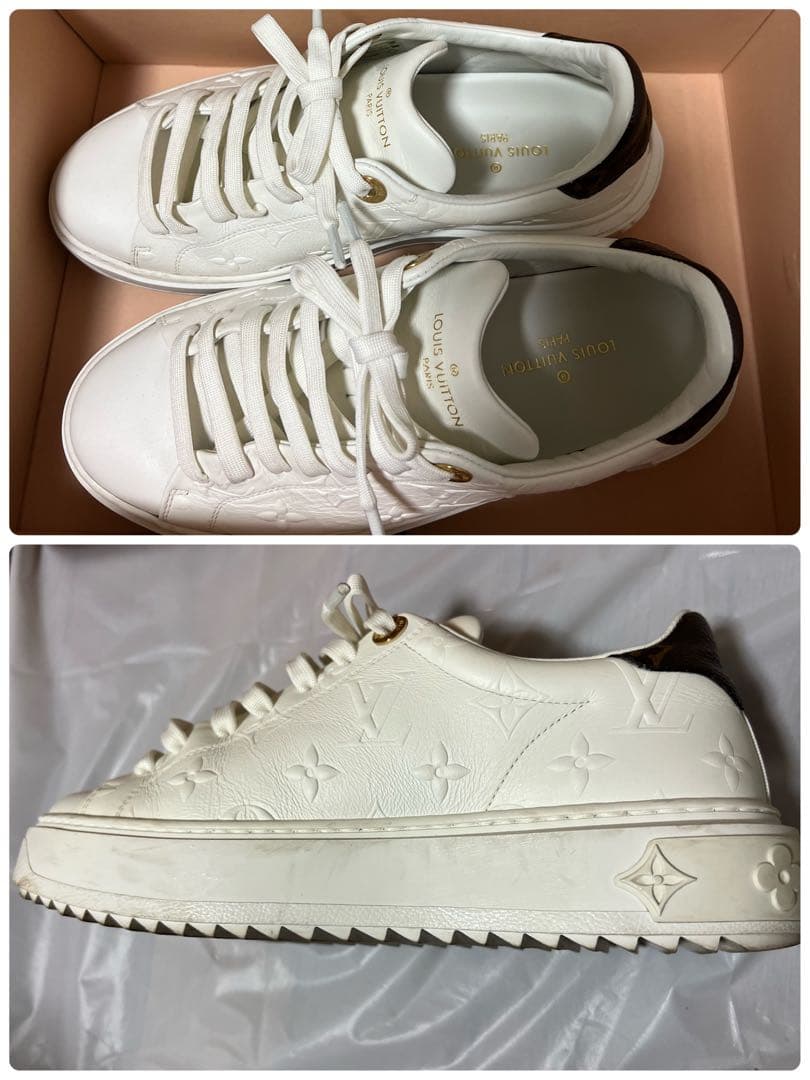 J*様 ルイヴィトン タイムアウト・ライン スニーカー モノグラム ホワイト