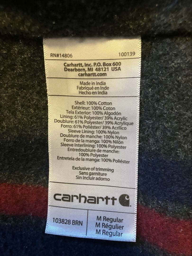 カーハート　デトロイトジャケット　Ｍ