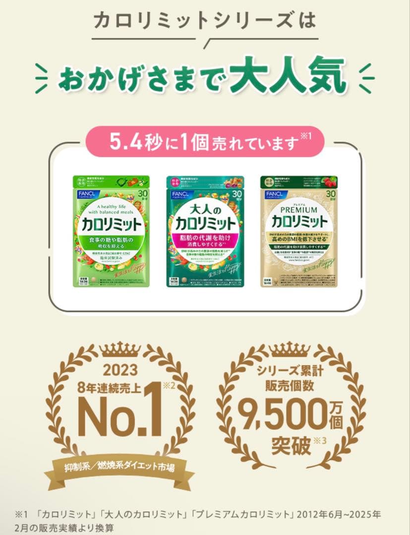 大人のカロリミット 280回+ 10%増量中