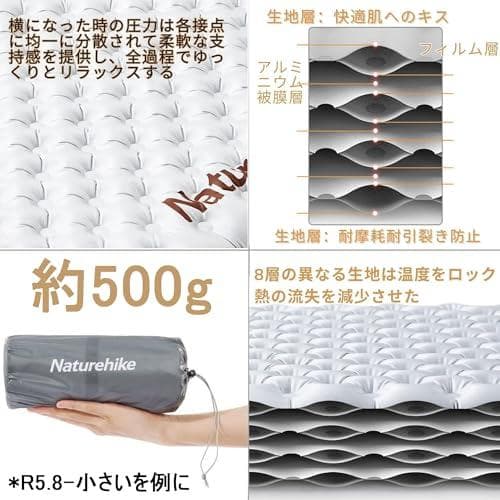 ANaturehike Tuye エアーマット SGS認証 R3.2~8.8 約