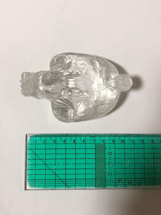 龍亀（ロングイ）水晶 置物 クリアクォーツ パワーストーン 天然石 財運アップ