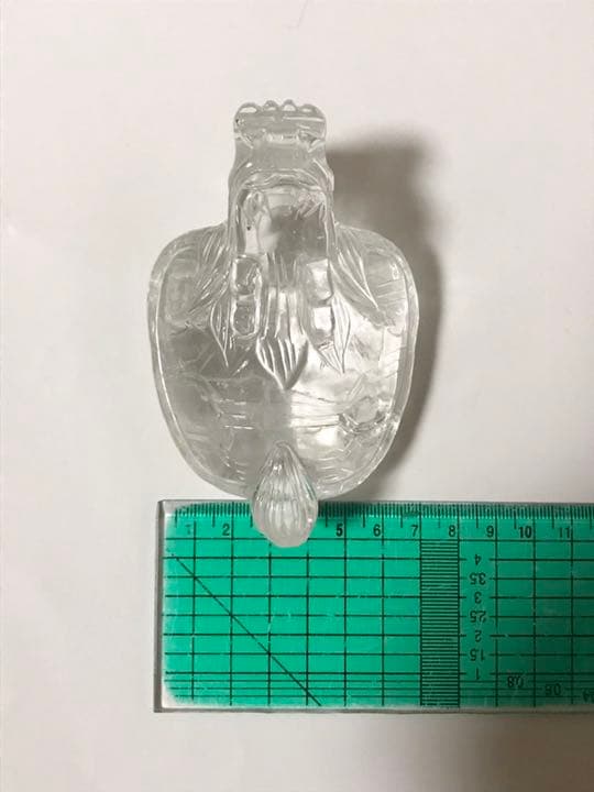 龍亀（ロングイ）水晶 置物 クリアクォーツ パワーストーン 天然石 財運アップ