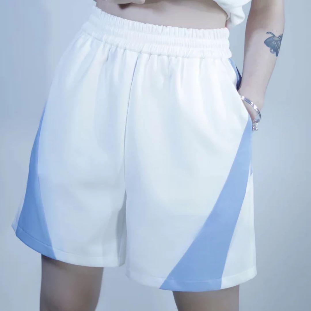 Belchic サブカルサイバージャージセットアップ 半袖 水 色 Mサイズ