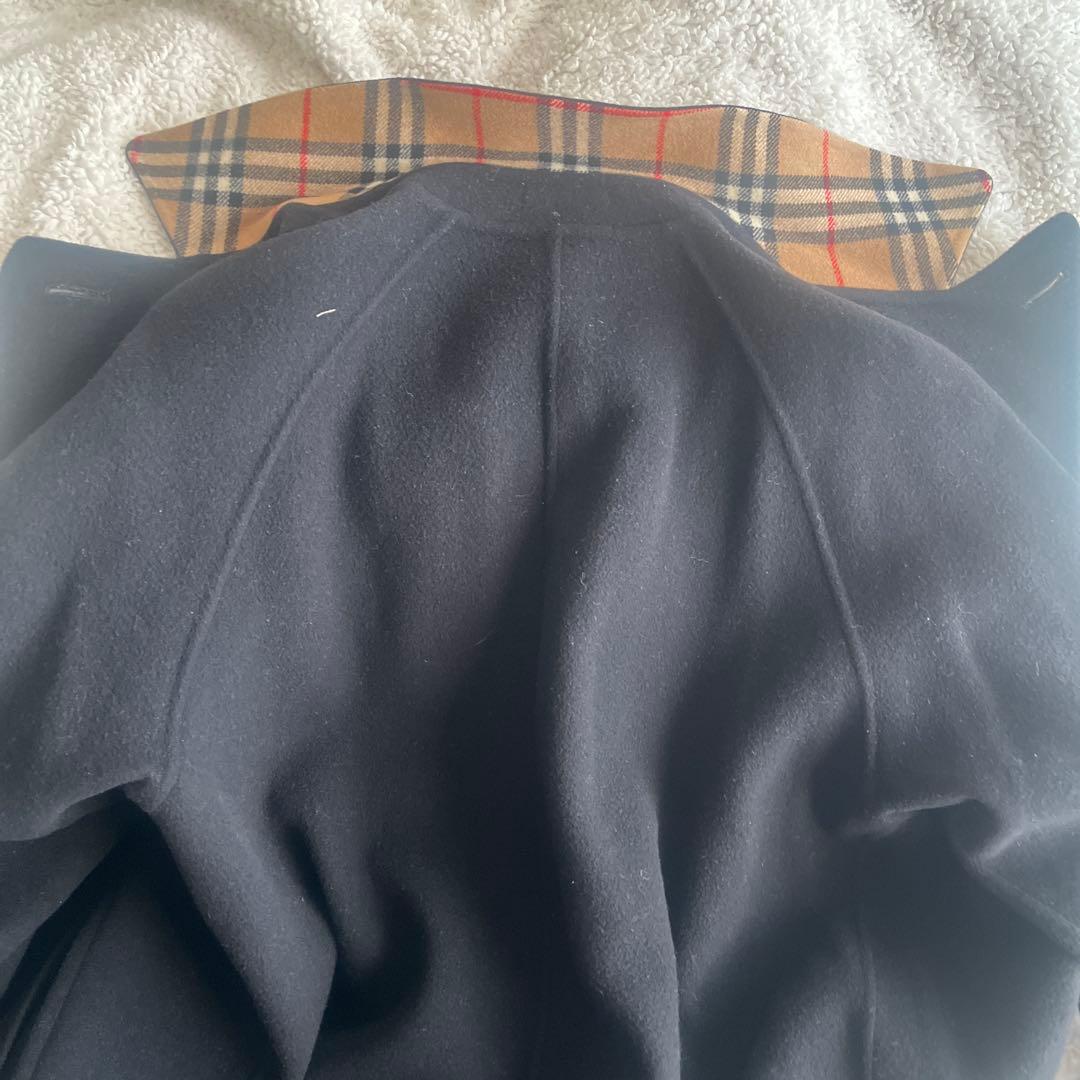 Burberrys ネイビーロングウールコート7AR