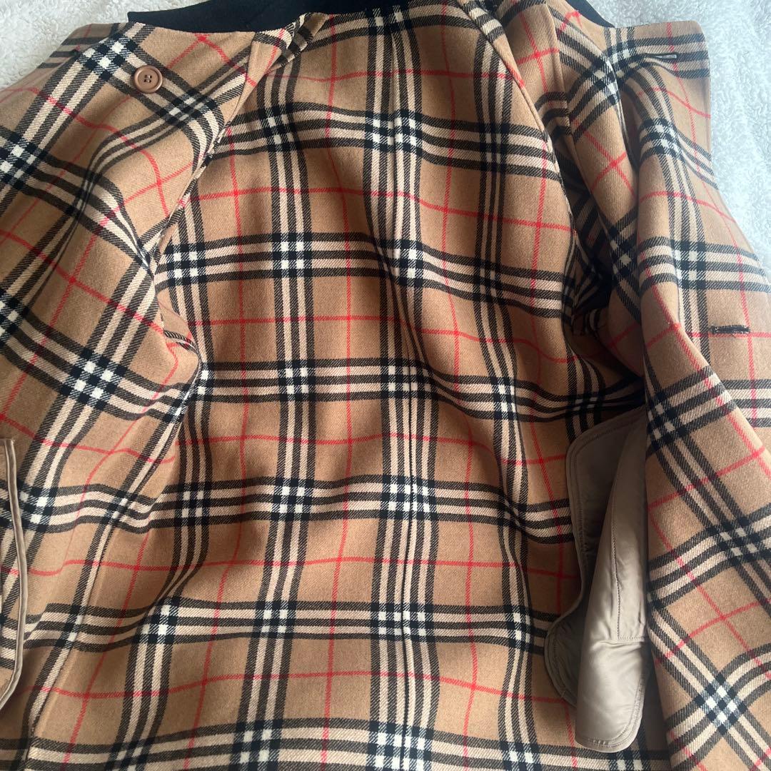 Burberrys ネイビーロングウールコート7AR