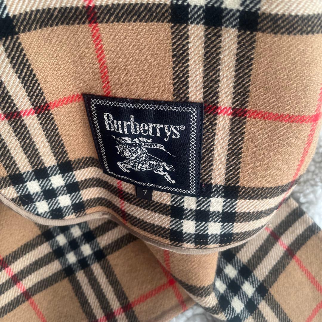 Burberrys ネイビーロングウールコート7AR