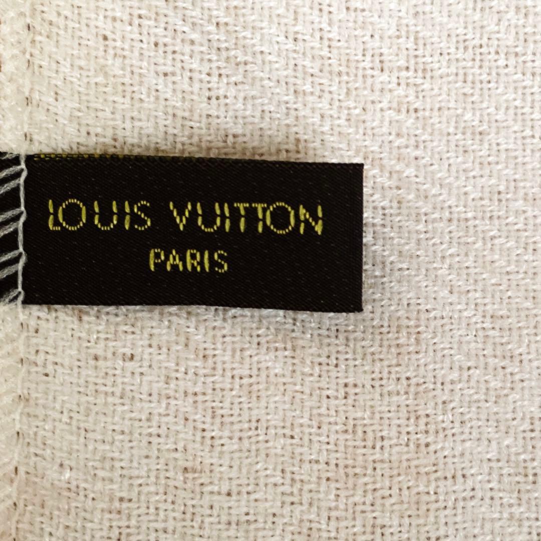 Louis Vuitton ヴィトン マフラー ロゴ入り　ブラウン系