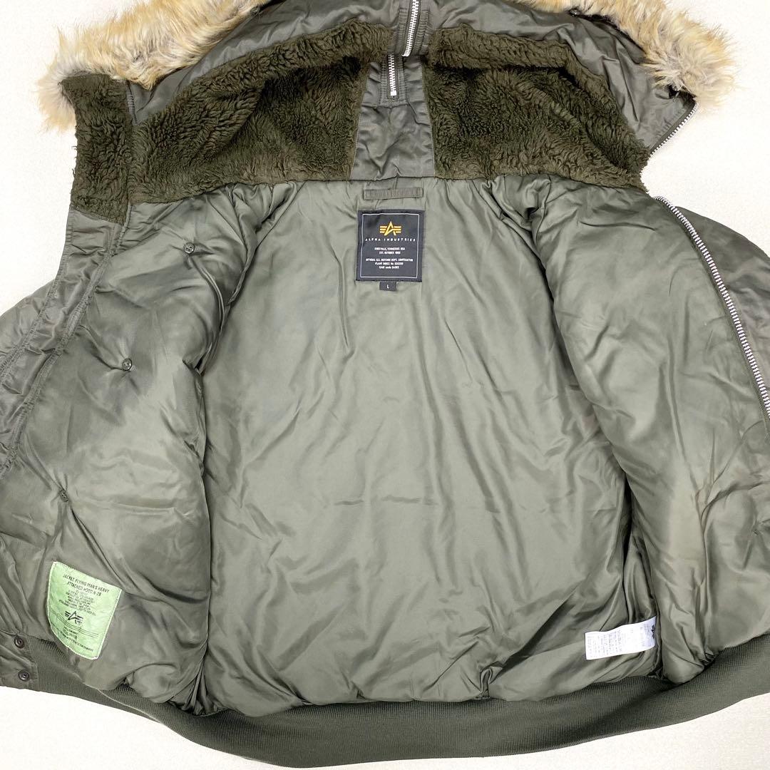 美品✨ALPHA INDUSTRIES N-2B フライトジャケット カーキ L