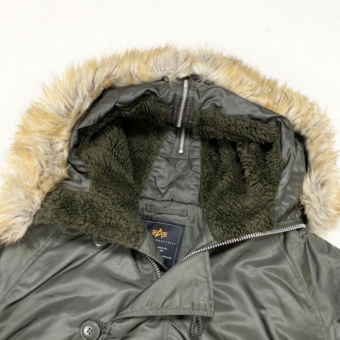 美品✨ALPHA INDUSTRIES N-2B フライトジャケット カーキ L