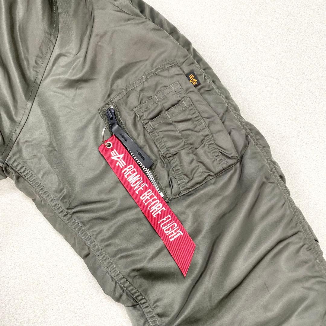 美品✨ALPHA INDUSTRIES N-2B フライトジャケット カーキ L