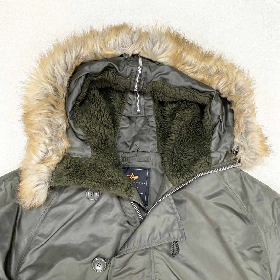 美品✨ALPHA INDUSTRIES N-2B フライトジャケット カーキ L