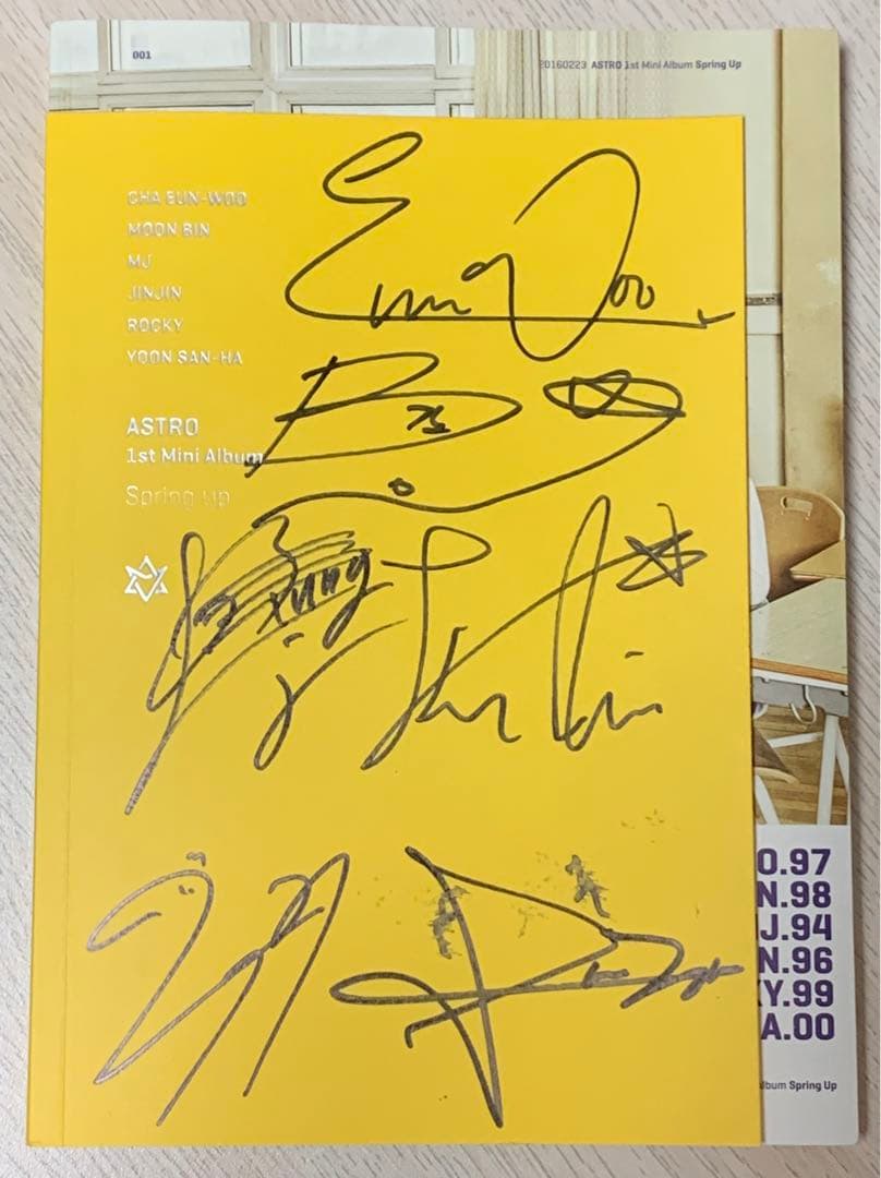 ASTRO アストロ Spring Up 直筆サイン入り アルバム