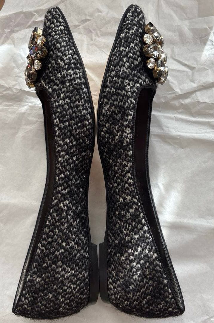 Dolce & Gabbana ビジュー付きフラットシューズ