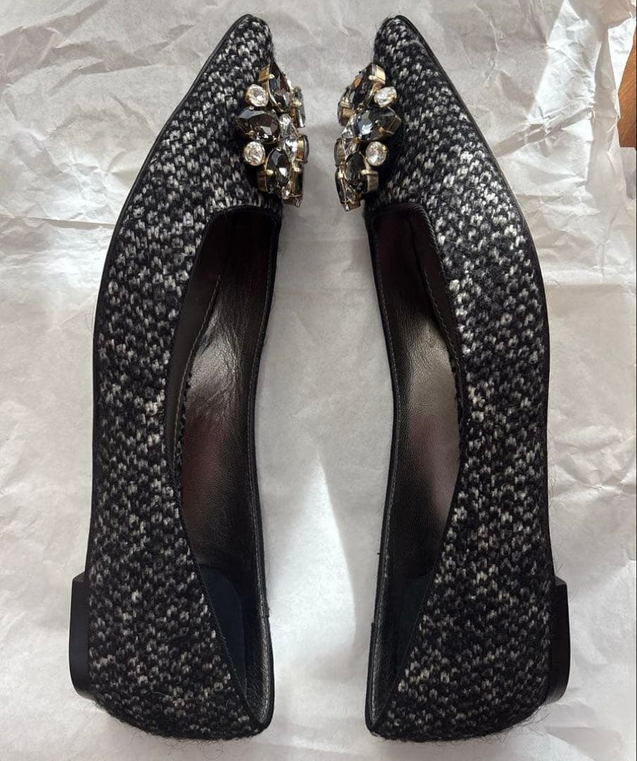 Dolce & Gabbana ビジュー付きフラットシューズ