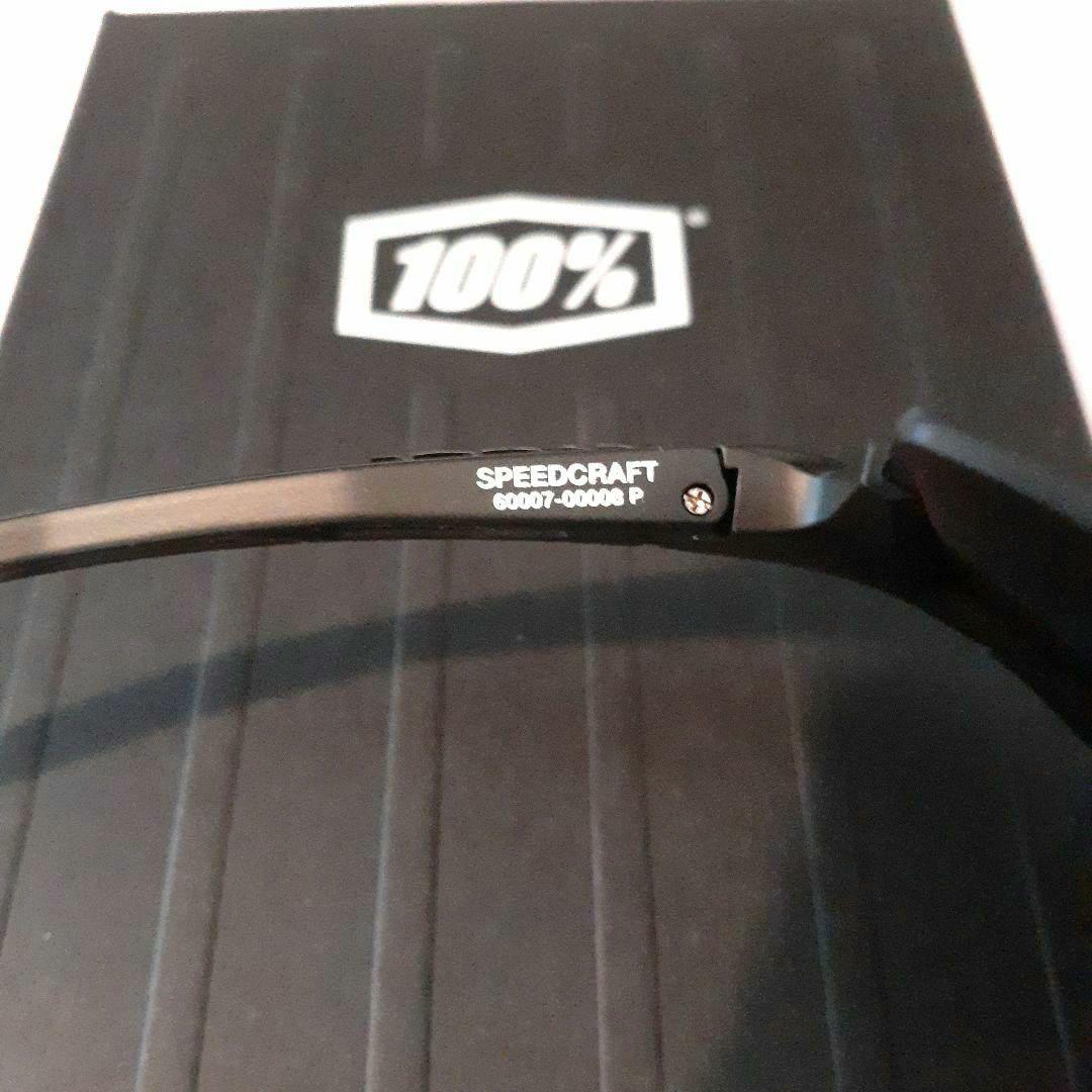 最新版 100% SPEEDCRAFT ブラック ワンハンドレッド サングラス