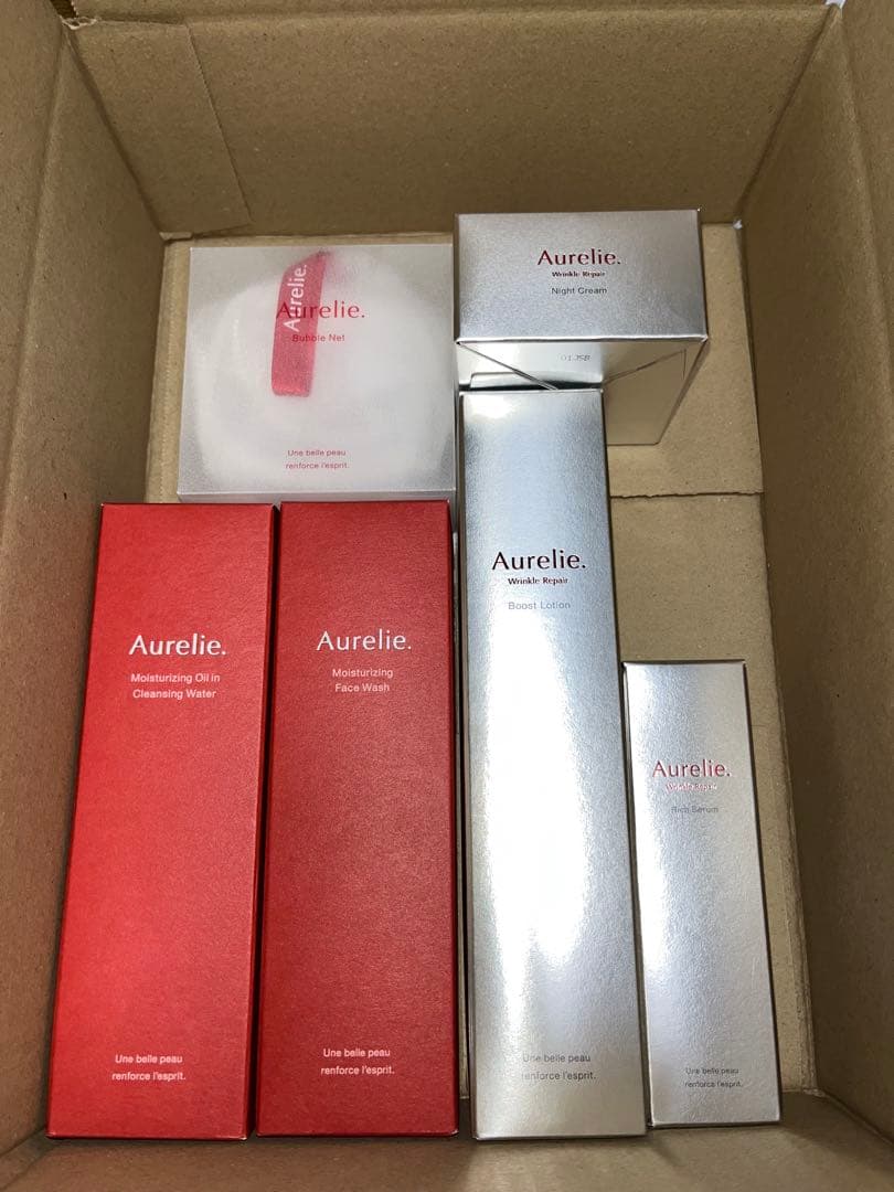 Aurelie.オレリー プレミアムエイジング集中ケア5点 メイク落し・洗顔料他