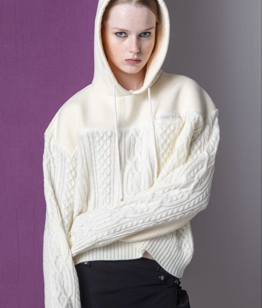 h*.様 【AULA AILA】3ファブリックケープルフーディ